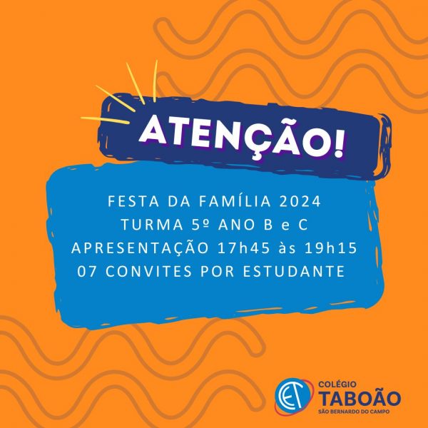 Festa da família Turma 5° ano B Fund I