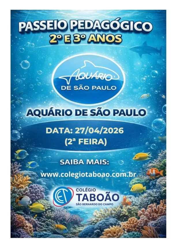 Turmas 2° e 3° anos – Aquário de São Paulo