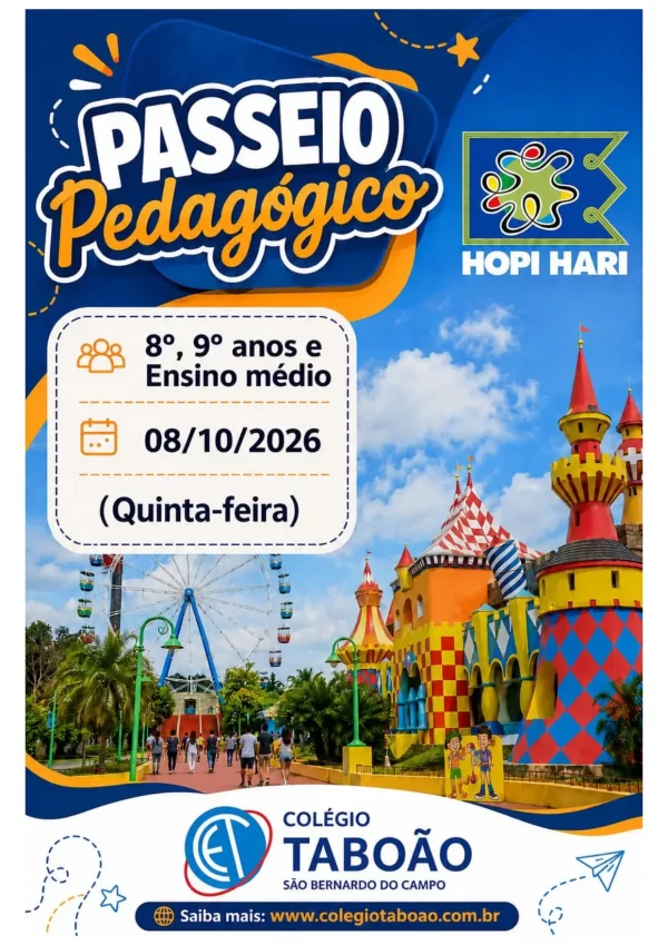 Hopi HariTurmas 8° e 9° anos Fund II e 1°, 2° e 3° Ensino Médio