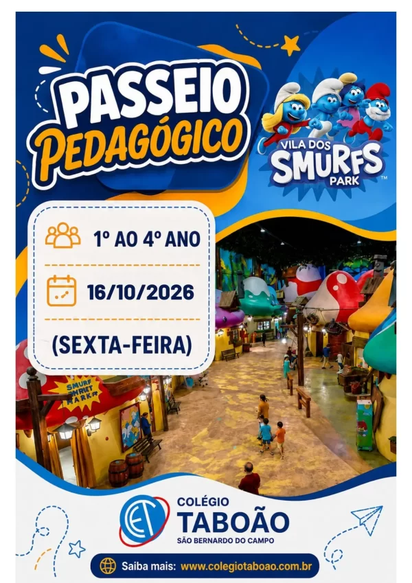 Vila dos Smurfs – Turmas 1° 2° 3° 4° anos